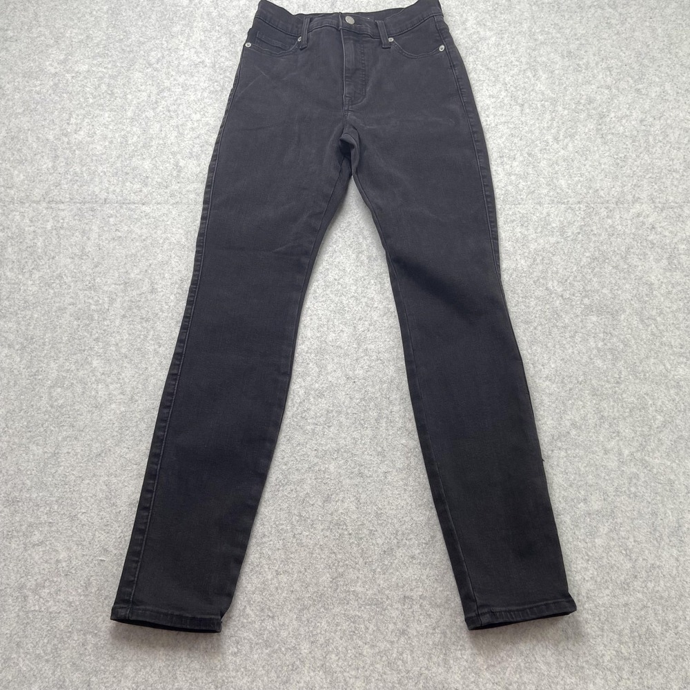 Lucky Brand Uni Fit Juniors Skinny Jeans Black Dark Wash 3 26x28
